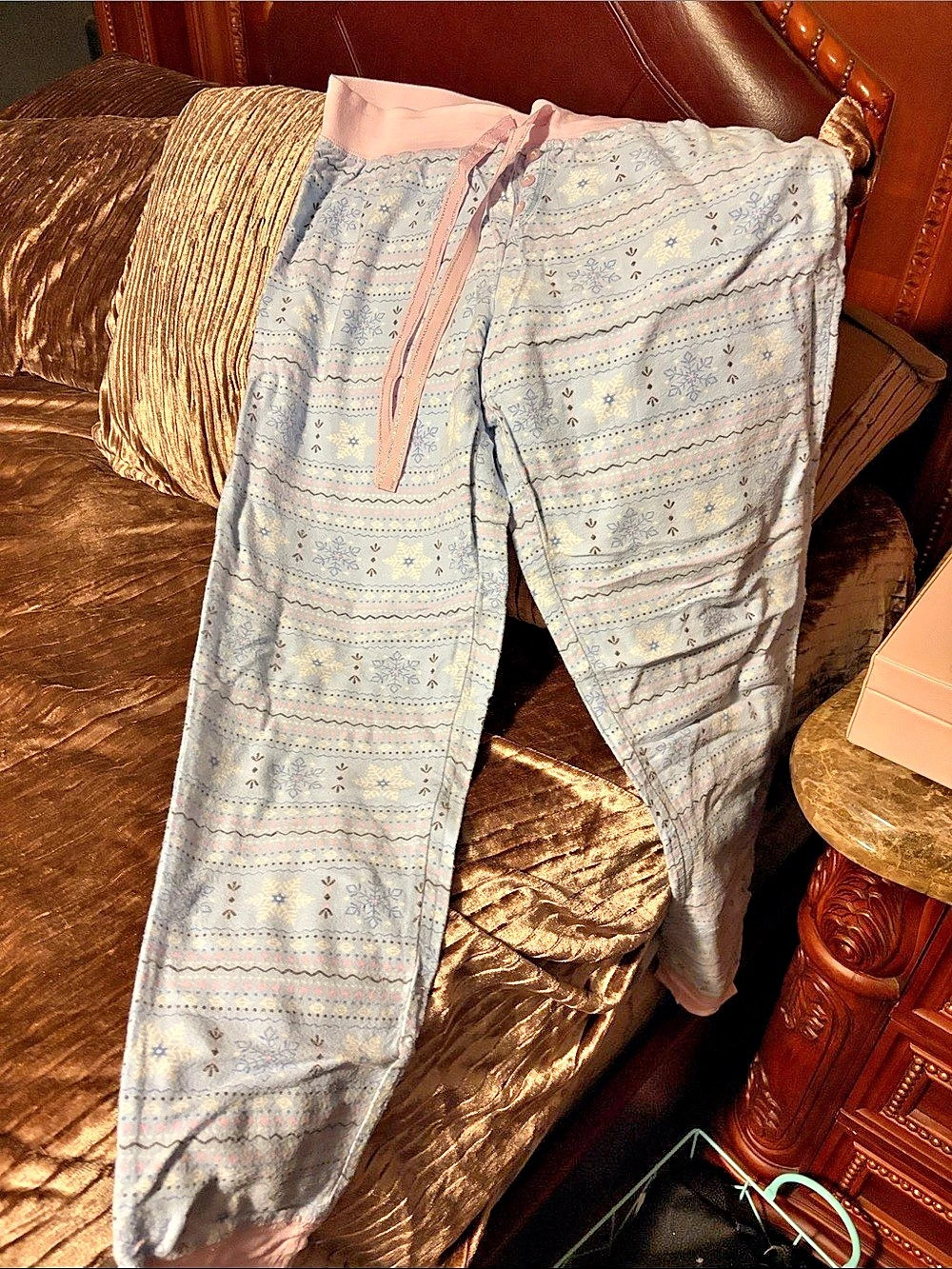 bodhi Patterned Lounge Jogger Pants Size Medium
